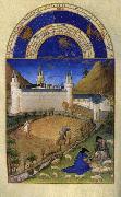 LIMBOURG brothers Les trs riches heures du Duc de Berry: Juillet (July) dh china oil painting artist